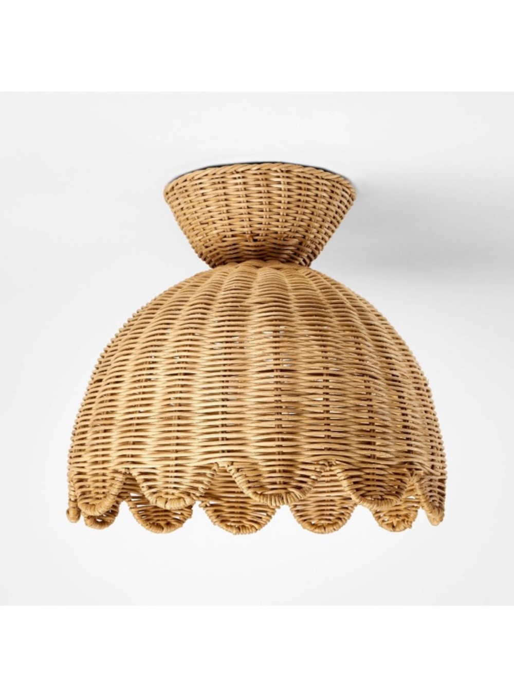 Woven Flush Mount Ceiling Light Threshold Rattan Studio McGee shade only